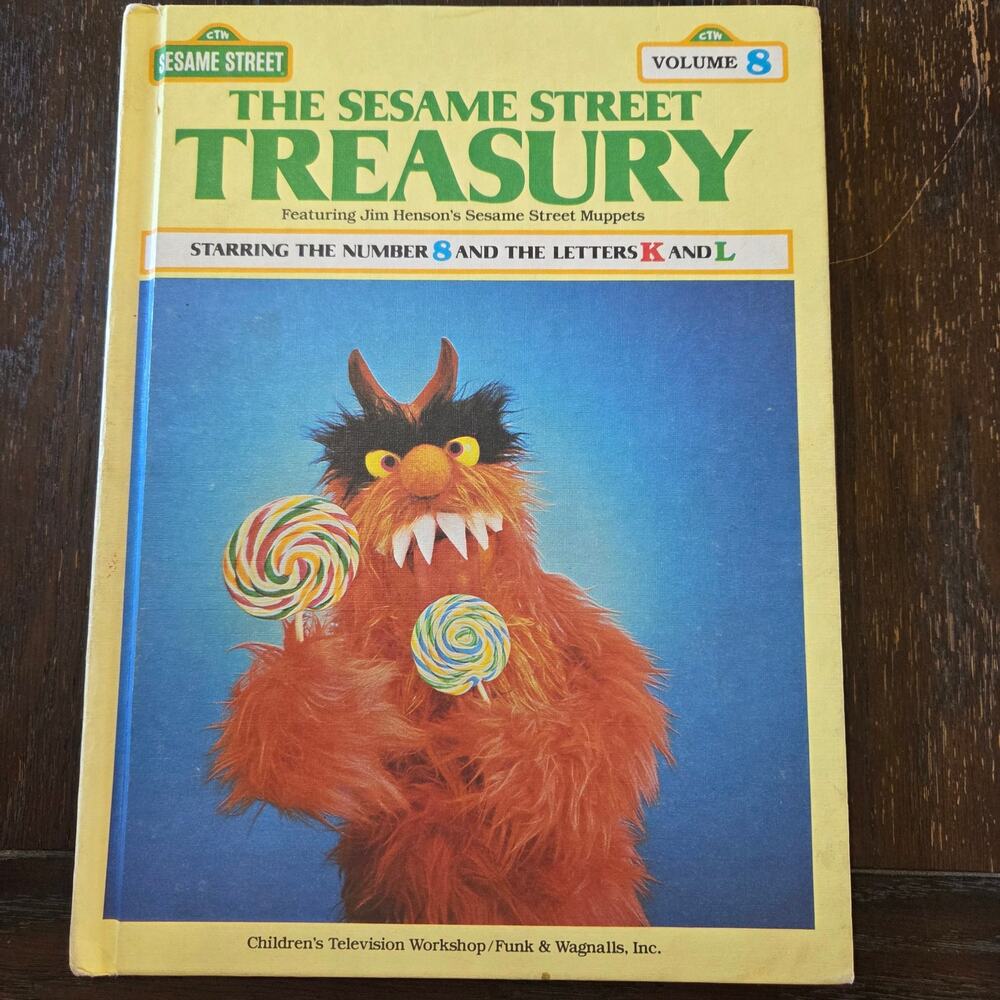 VTG The Sesame Street Treasury volume 8 starring the number 8 & letters K & L